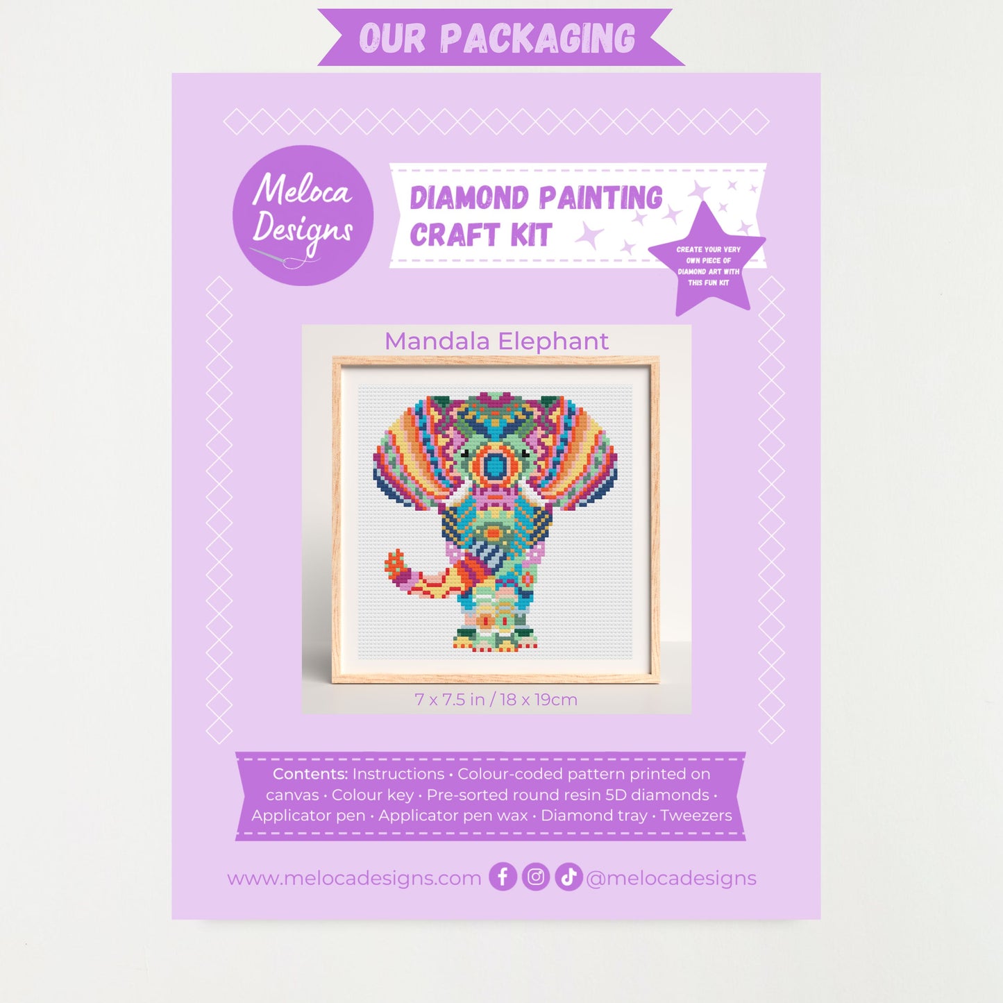 Mandala Husky Diamond Painting Kit