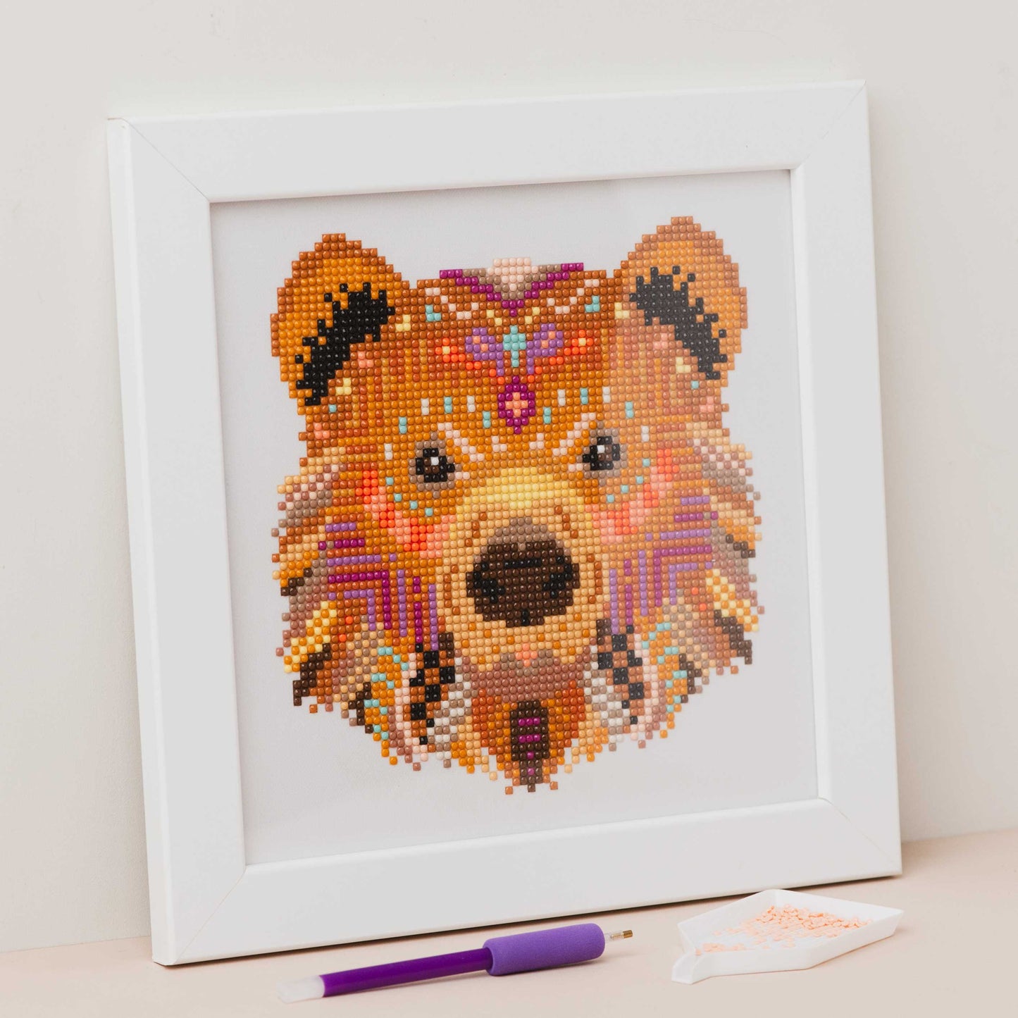 Mandala Bear Diamond Painting Kit