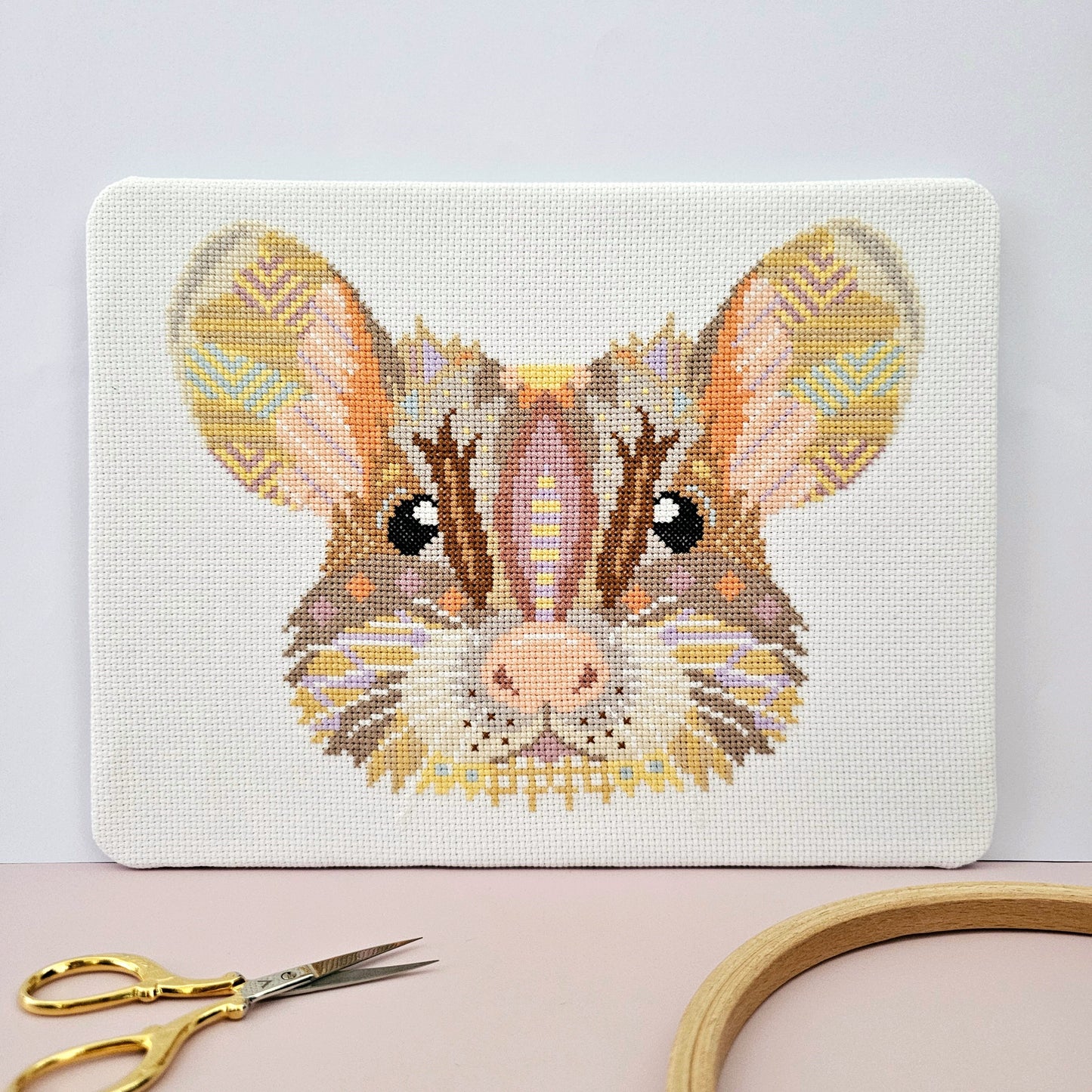 Mandala Mouse Counted Cross Stitch Kit