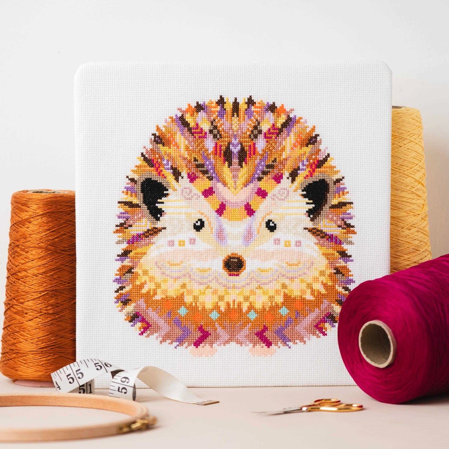 Mandala Hedgehog Cross Stitch Chart