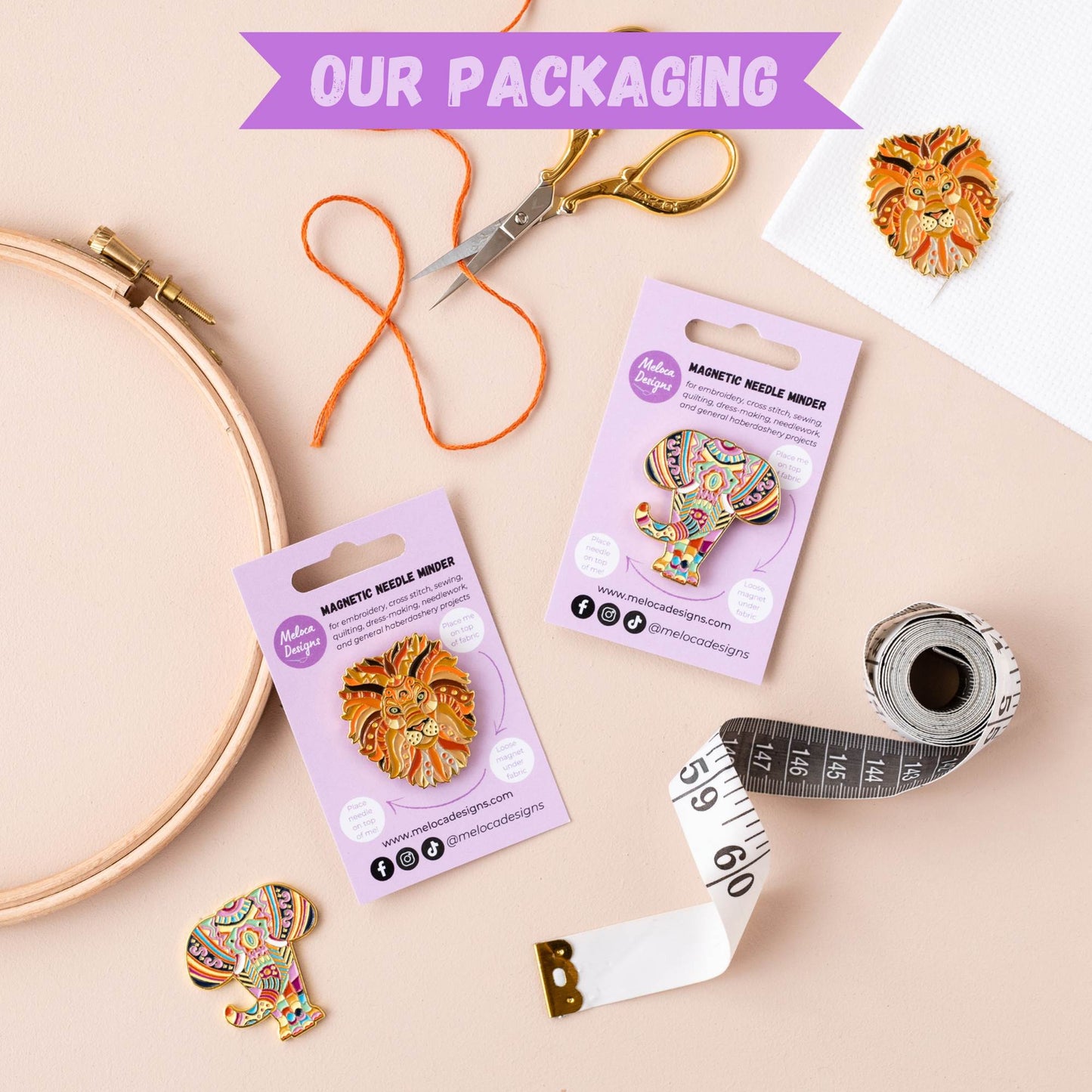 Needlework Accessory Bundle: 20 Needle Minders