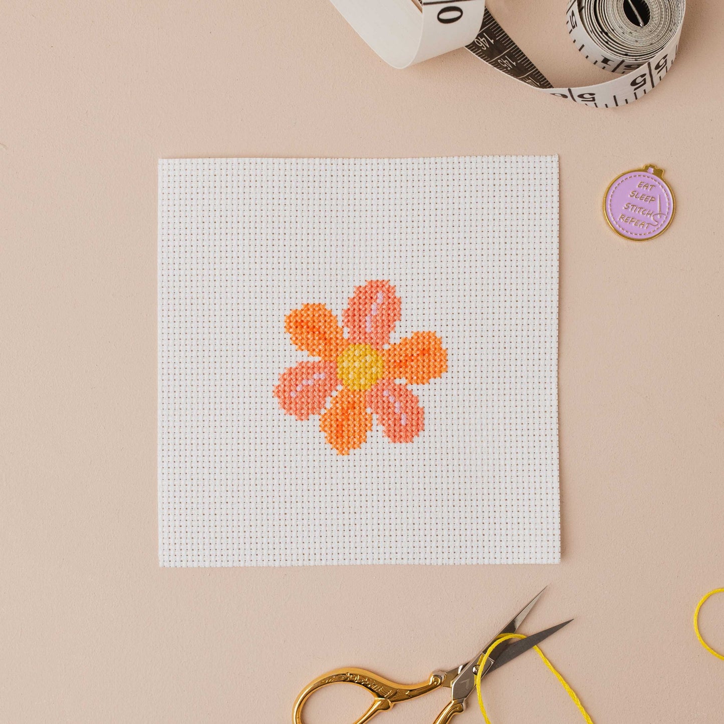 Flower Mini Counted Cross Stitch Kit