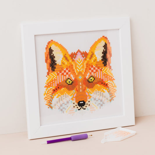 Mandala Fox Diamond Painting Kit