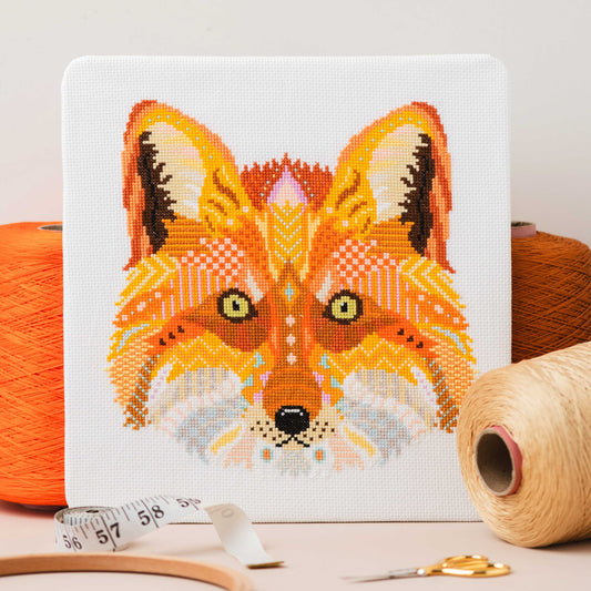 Mandala Fox Cross Stitch Chart