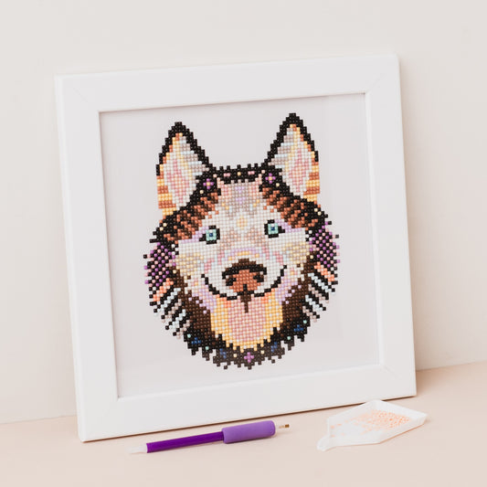 Mandala Husky Diamond Painting Kit