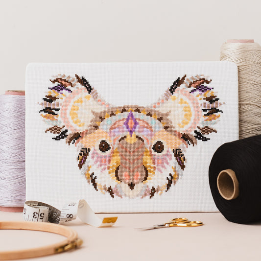 Mandala Koala Counted Cross Stitch Kit