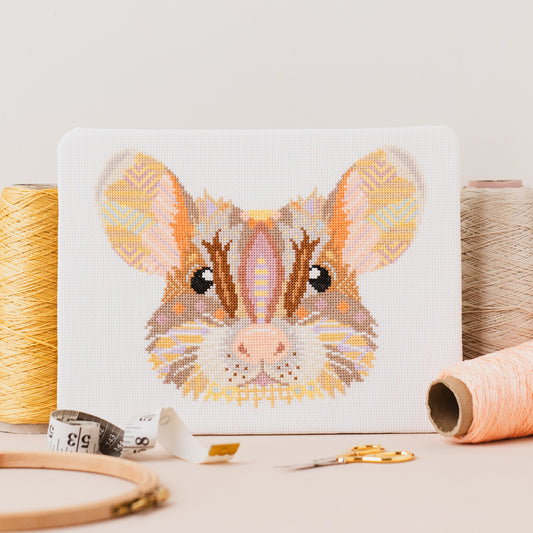 Mandala Mouse Counted Cross Stitch Kit