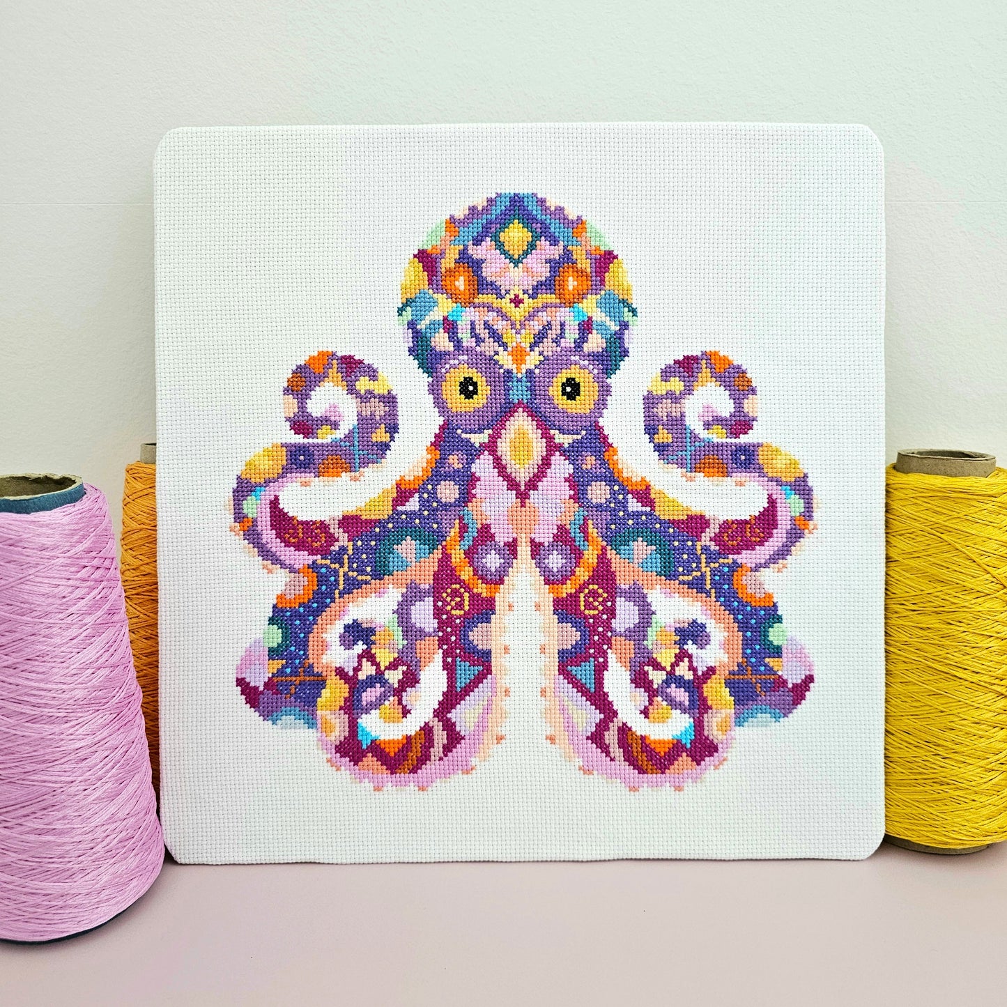 Mandala Octopus Cross Stitch Chart