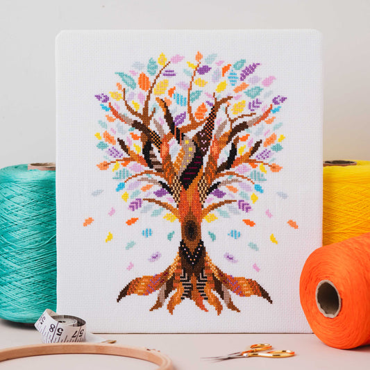 Mandala Tree Cross Stitch Chart