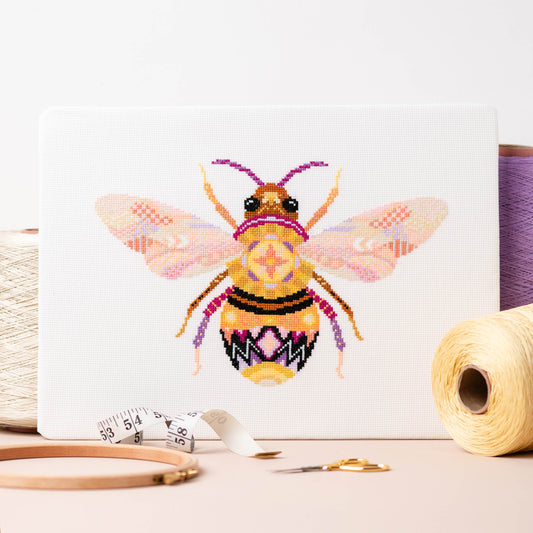 Mandala Bee Cross Stitch Chart