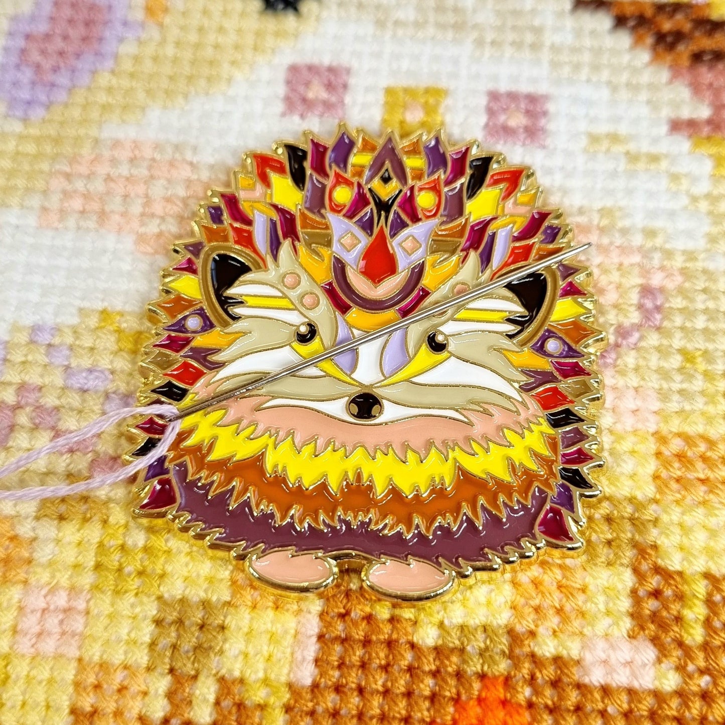 Mandala Hedgehog Needle Minder