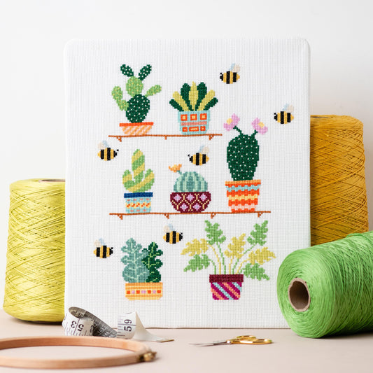 Cacti Counted Cross Stitch Kit