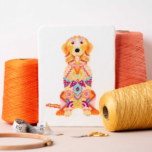 Mandala Dog Counted Cross Stitch Kit