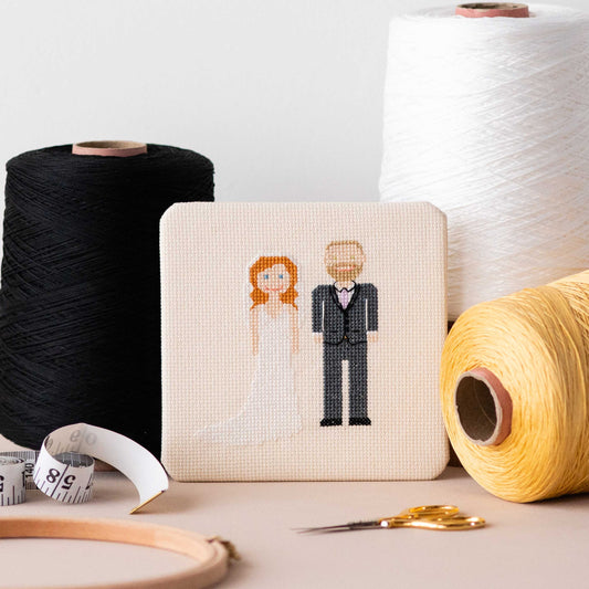 Melocharacters: The Wedding Edition Customisable Cross Stitch Chart