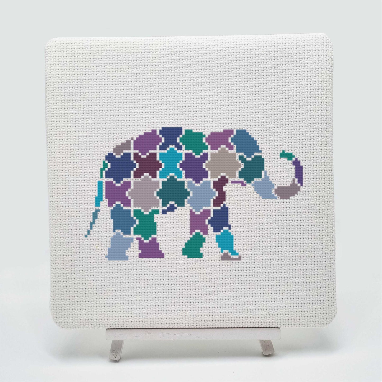 Jigsaw Elephant Counted Cross Stitch Kit