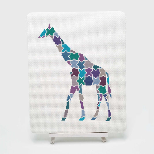 Jigsaw Giraffe Cross Stitch Chart