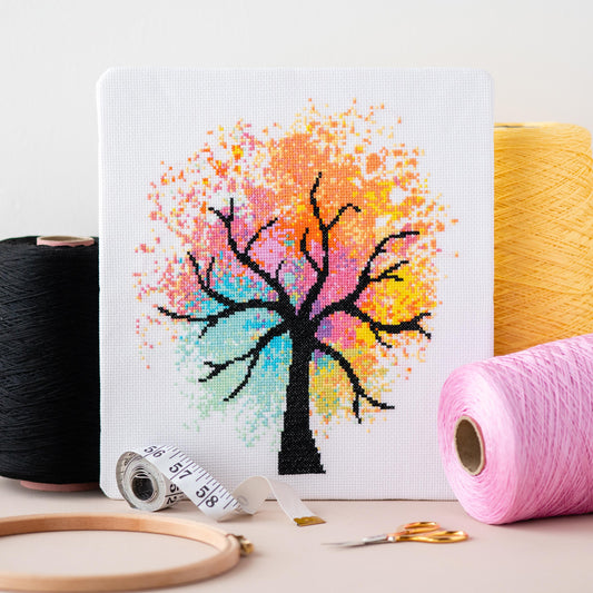 Watercolour Tree Cross Stitch Chart