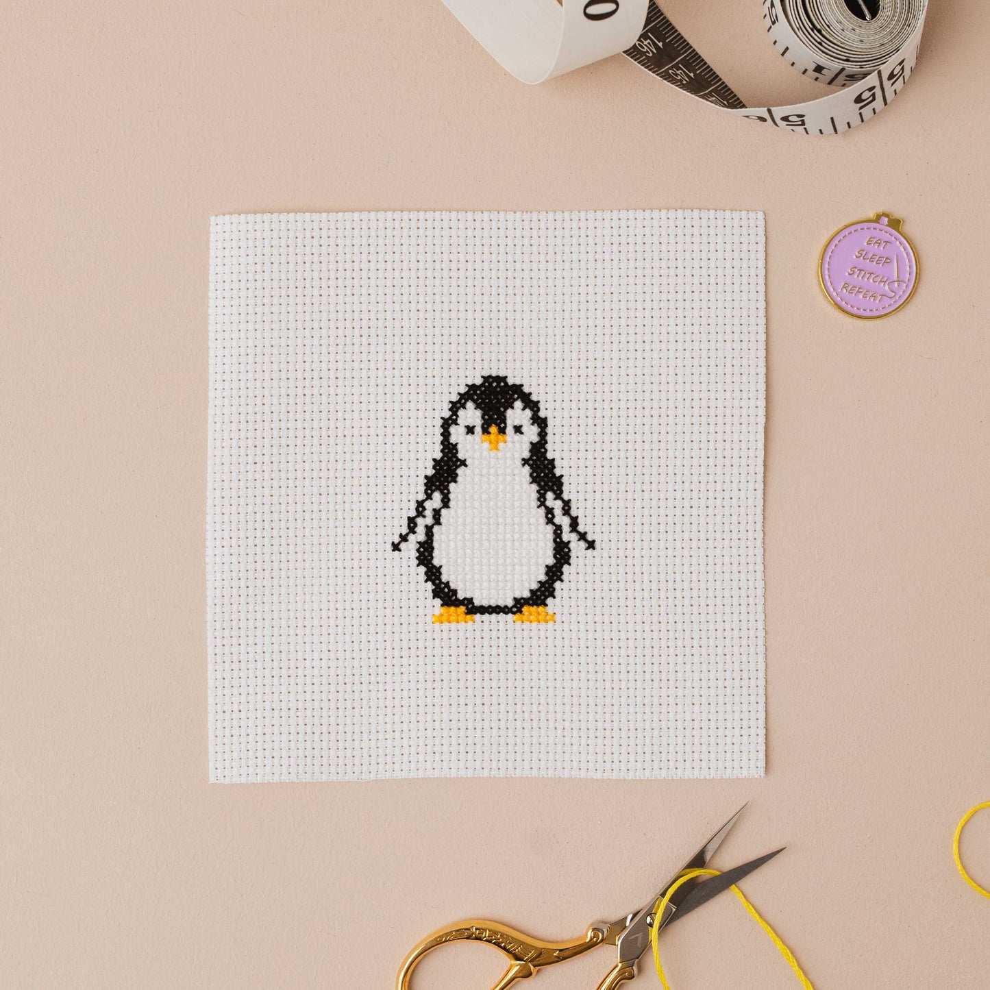 Penguin Mini Counted Cross Stitch Kit